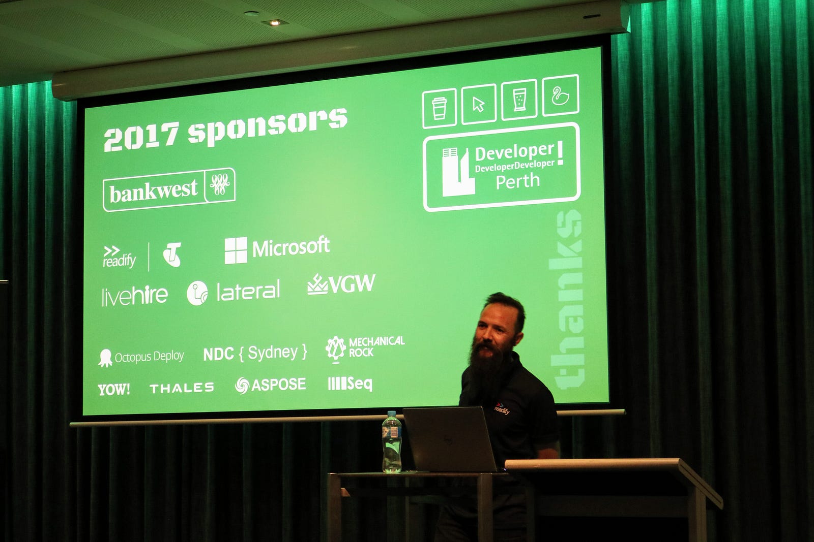 Ian Hughes presenting at DDD Perth 2017